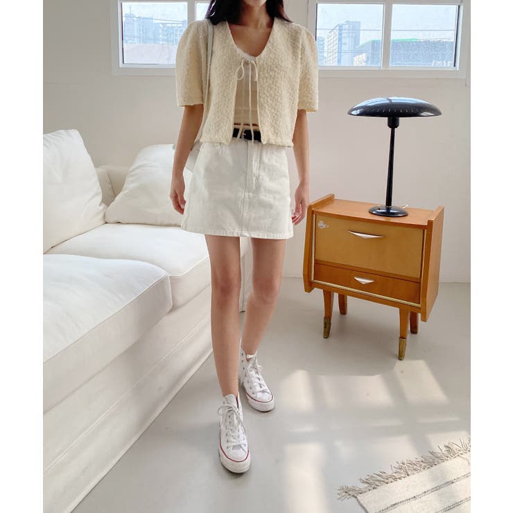 エンボスリボン2WAYパフブラウス | by muni:r | 詳細画像29 