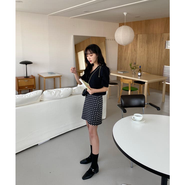 エンボスリボン2WAYパフブラウス | by muni:r | 詳細画像4 