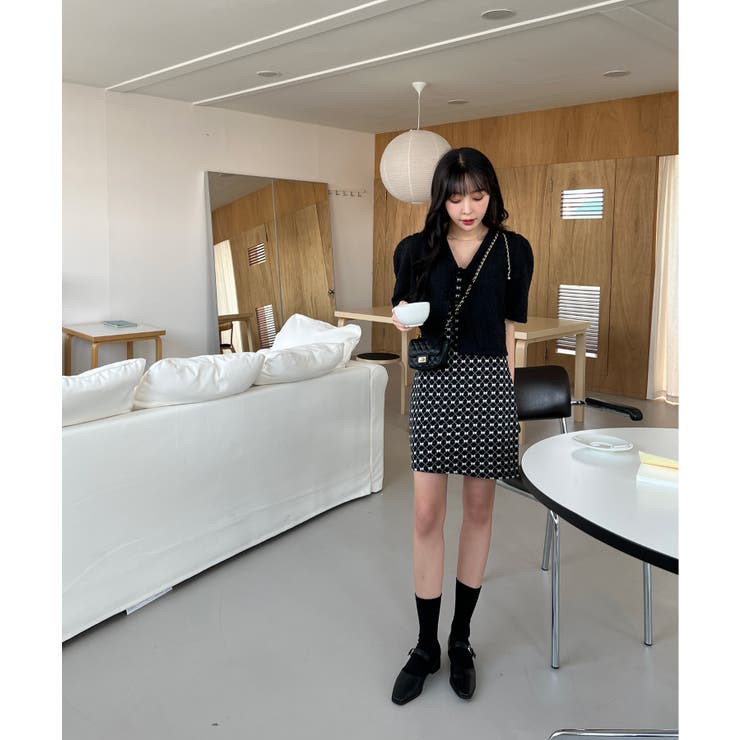 エンボスリボン2WAYパフブラウス | by muni:r | 詳細画像5 