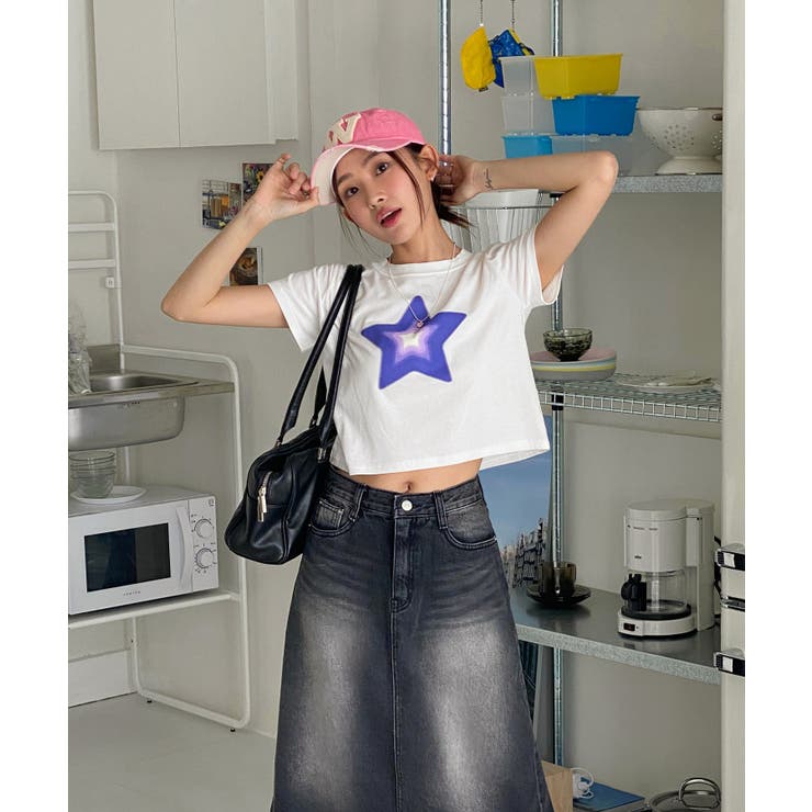 ユニークウォッシングデニムロングスカート | by muni:r | 詳細画像22 