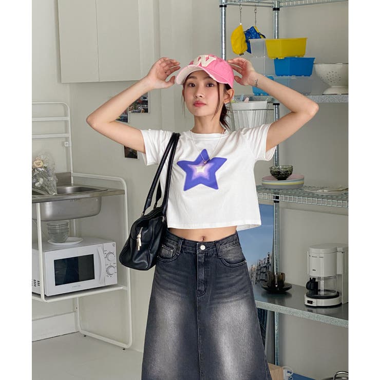 ユニークウォッシングデニムロングスカート | by muni:r | 詳細画像31 