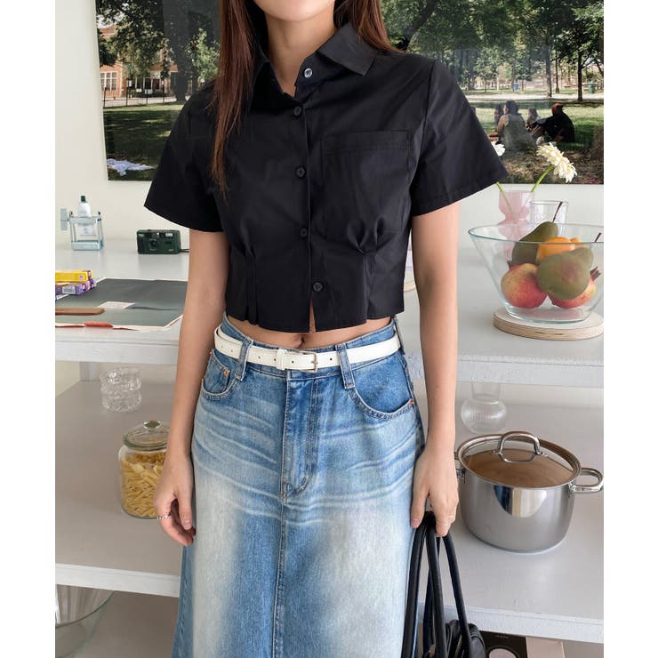 ユニークウォッシングデニムロングスカート | by muni:r | 詳細画像8 