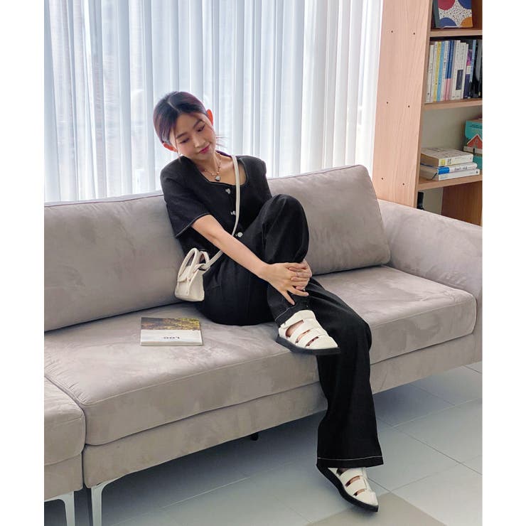 デニムジャケット+ワイドパンツセットアップ | by muni:r | 詳細画像7 