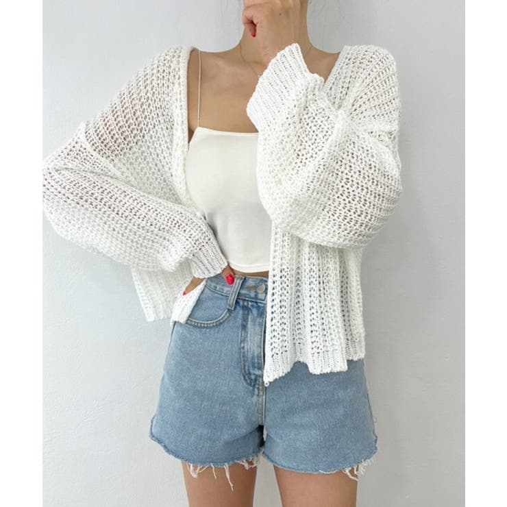 ルーズフィットシースルーカーディガン | by muni:r | 詳細画像11 