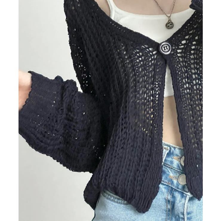 ルーズフィットシースルーカーディガン | by muni:r | 詳細画像26 