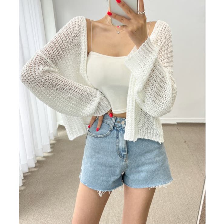 ルーズフィットシースルーカーディガン | by muni:r | 詳細画像3 