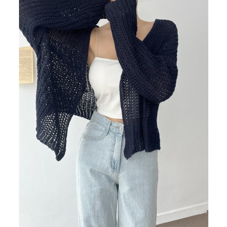 ルーズフィットシースルーカーディガン | by muni:r | 詳細画像31 