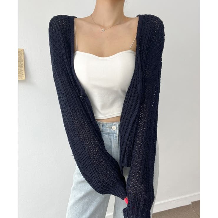 ルーズフィットシースルーカーディガン | by muni:r | 詳細画像33 