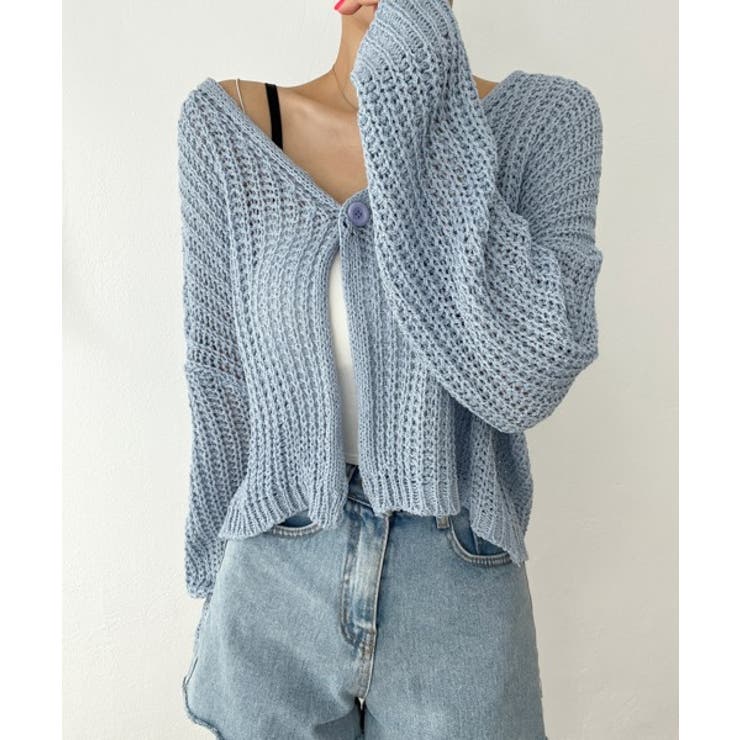 ルーズフィットシースルーカーディガン | by muni:r | 詳細画像34 