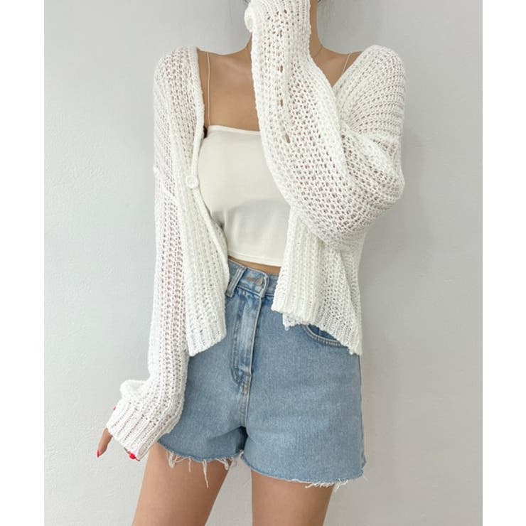 ルーズフィットシースルーカーディガン | by muni:r | 詳細画像7 