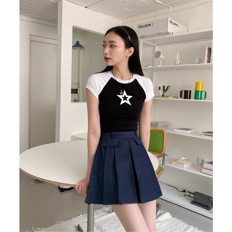 デニムポケットプリーツミニスカート | by muni:r | 詳細画像28 