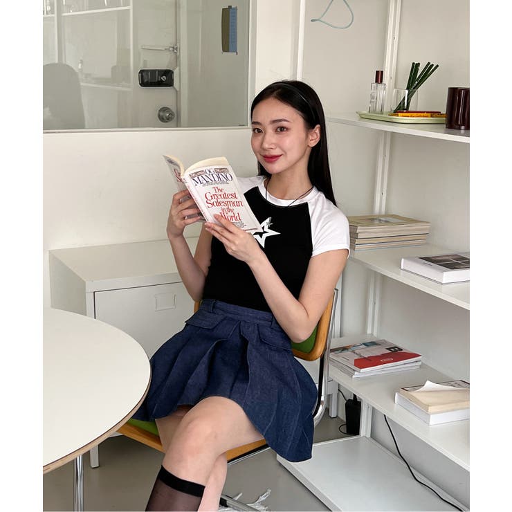 デニムポケットプリーツミニスカート | by muni:r | 詳細画像31 