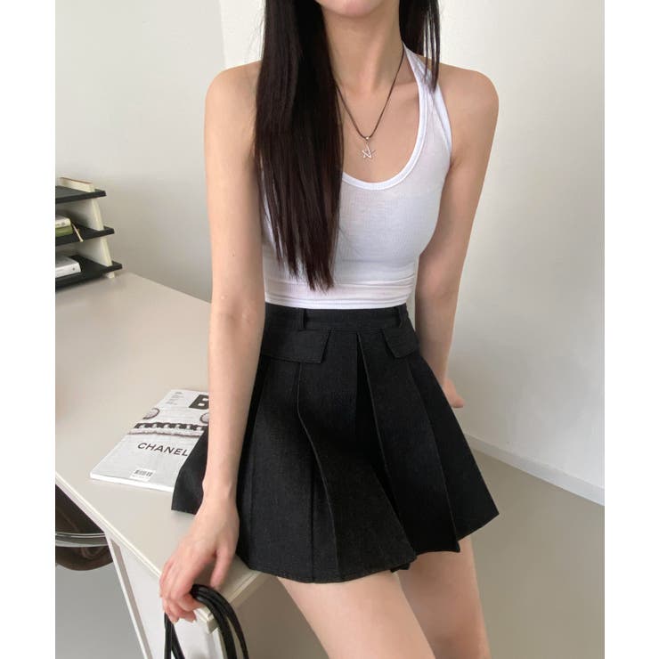 デニムポケットプリーツミニスカート | by muni:r | 詳細画像5 