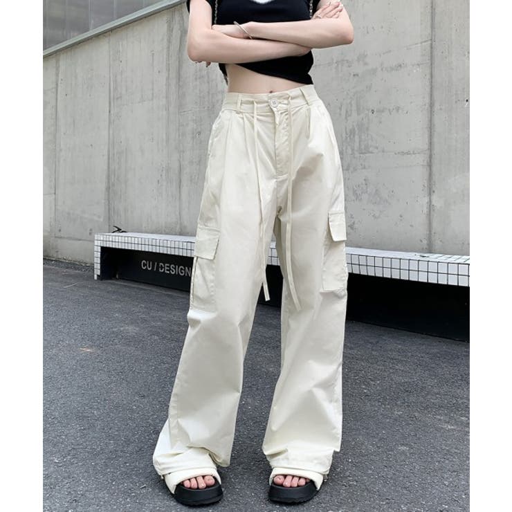 トレンドカーゴストリングパンツ | by muni:r | 詳細画像11 