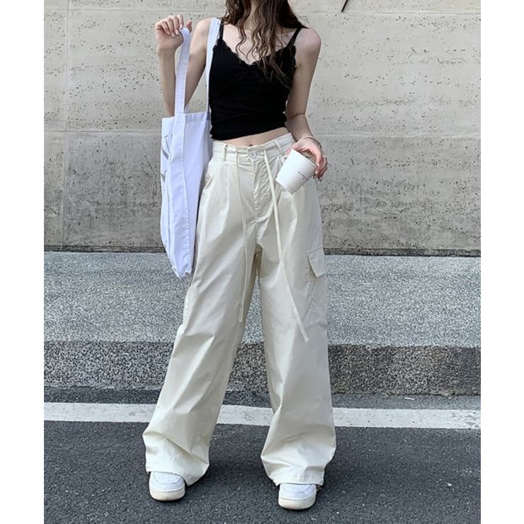 トレンドカーゴストリングパンツ | by muni:r | 詳細画像14 