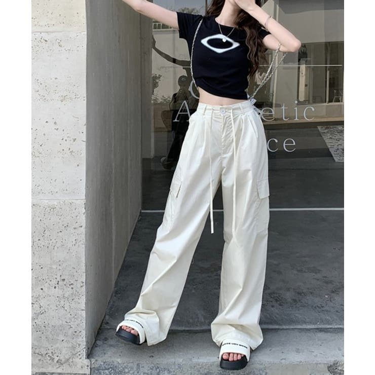 トレンドカーゴストリングパンツ | by muni:r | 詳細画像16 