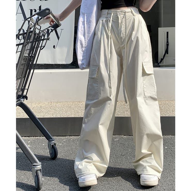 トレンドカーゴストリングパンツ | by muni:r | 詳細画像24 