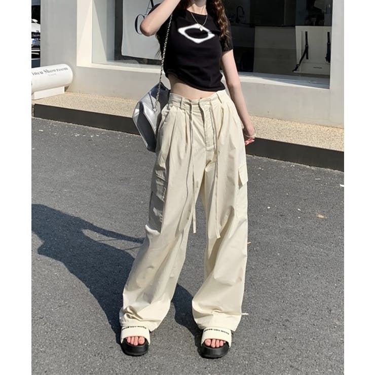 トレンドカーゴストリングパンツ | by muni:r | 詳細画像28 