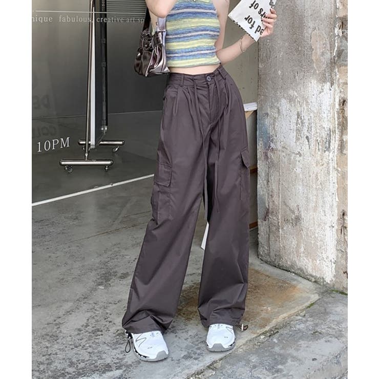 トレンドカーゴストリングパンツ | by muni:r | 詳細画像32 