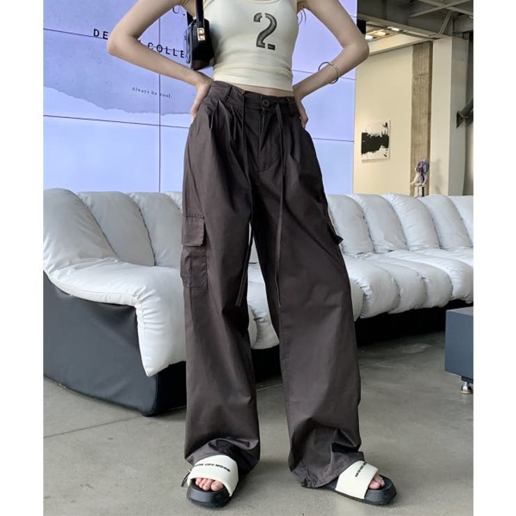 トレンドカーゴストリングパンツ | by muni:r | 詳細画像33 