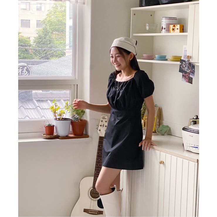 バックポイントシャーリングミニワンピース | by muni:r | 詳細画像19 