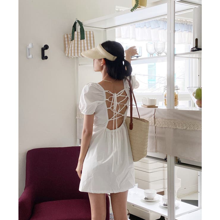 バックポイントシャーリングミニワンピース | by muni:r | 詳細画像32 