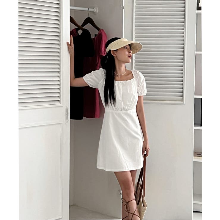 バックポイントシャーリングミニワンピース | by muni:r | 詳細画像41 