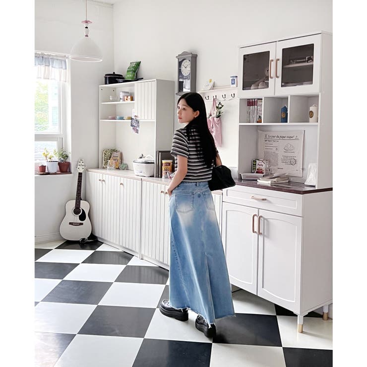 ストライプジップアップTシャツ | by muni:r | 詳細画像15 