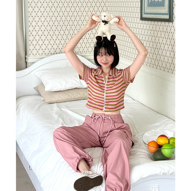 ストライプジップアップTシャツ | by muni:r | 詳細画像41 