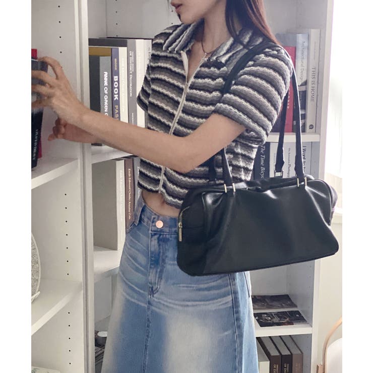 ストライプジップアップTシャツ | by muni:r | 詳細画像7 