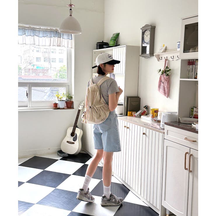 シャーリングクロップド半袖Tシャツ | by muni:r | 詳細画像72 