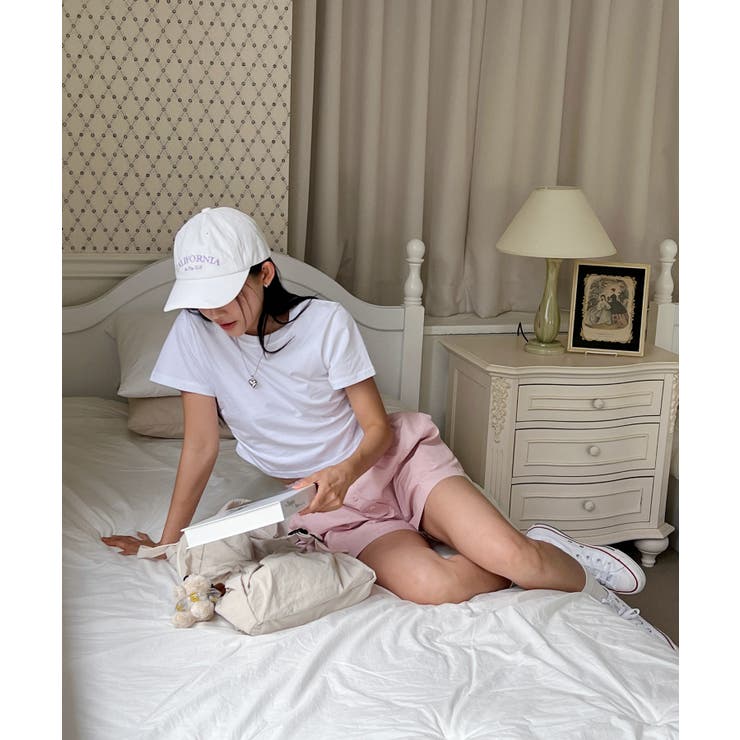 シャーリングクロップド半袖Tシャツ | by muni:r | 詳細画像8 