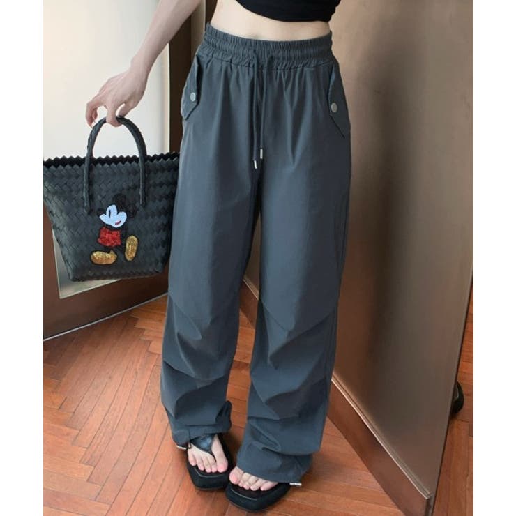 ストラップバンディングワイドロングパンツ | by muni:r | 詳細画像11 