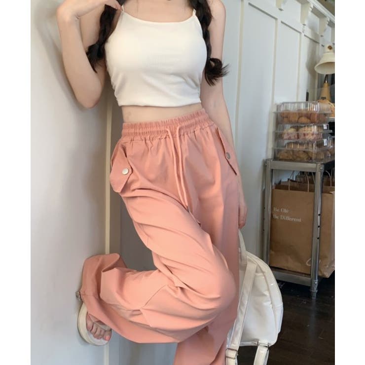 ストラップバンディングワイドロングパンツ | by muni:r | 詳細画像19 