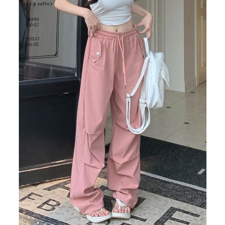 ストラップバンディングワイドロングパンツ | by muni:r | 詳細画像20 