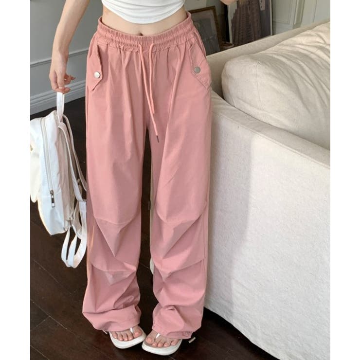 ストラップバンディングワイドロングパンツ | by muni:r | 詳細画像24 