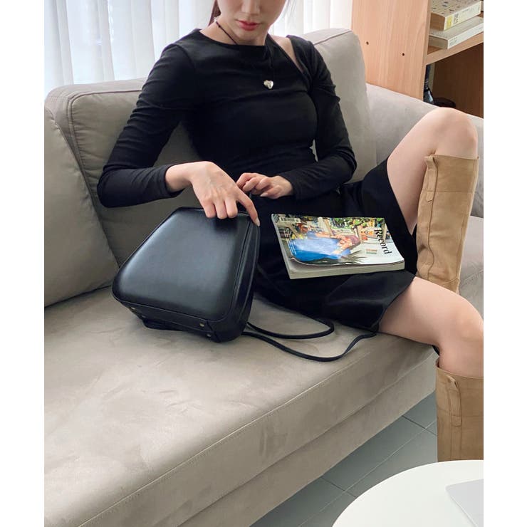 スリムフィットショルダースリットロングTシャツ 2023 FW | by muni:r | 詳細画像15 