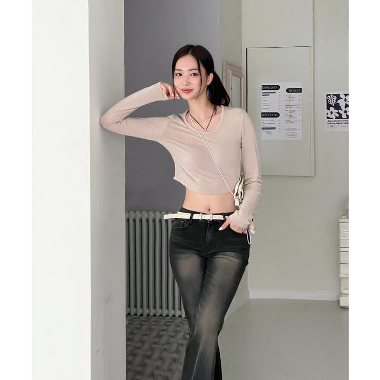 デイリーUネック無地Tシャツ/2023 FW COLLECTION | by muni:r | 詳細画像32 