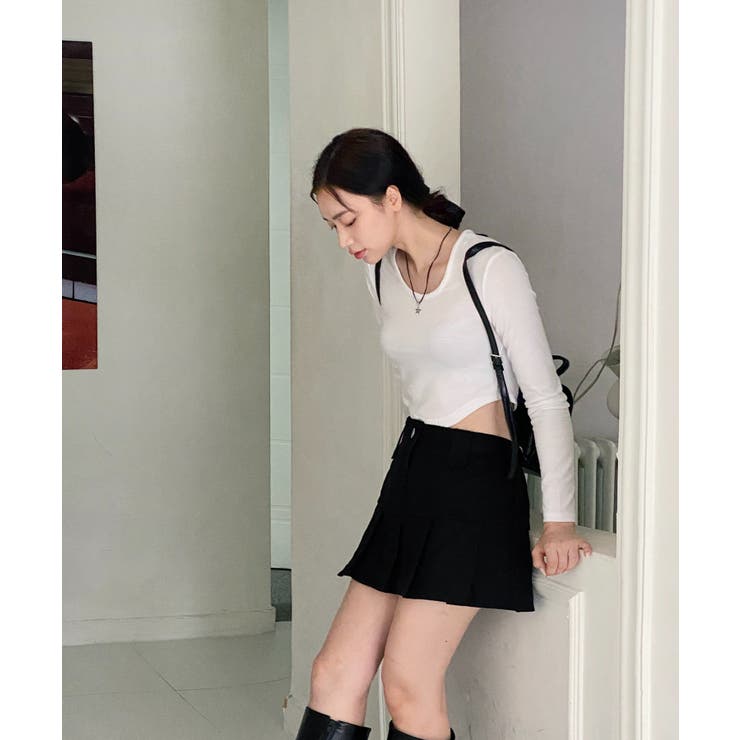 デイリーUネック無地Tシャツ/2023 FW COLLECTION | by muni:r | 詳細画像4 