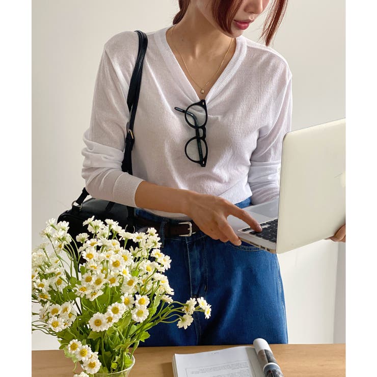 デイリーカラーラウンドニット/2023 FW COLLECTION | by muni:r | 詳細画像5 