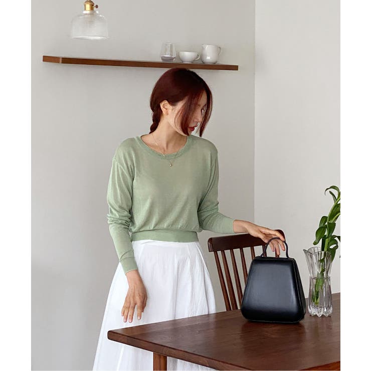 デイリーカラーラウンドニット/2023 FW COLLECTION | by muni:r | 詳細画像50 