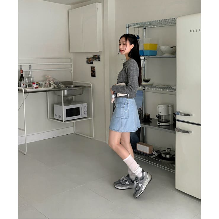 ケーブル編みニットカーディガン/2023 FW COLLECTION | by muni:r | 詳細画像16 