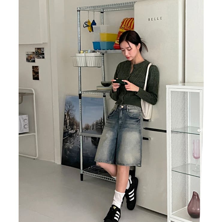 ケーブル編みニットカーディガン/2023 FW COLLECTION | by muni:r | 詳細画像32 