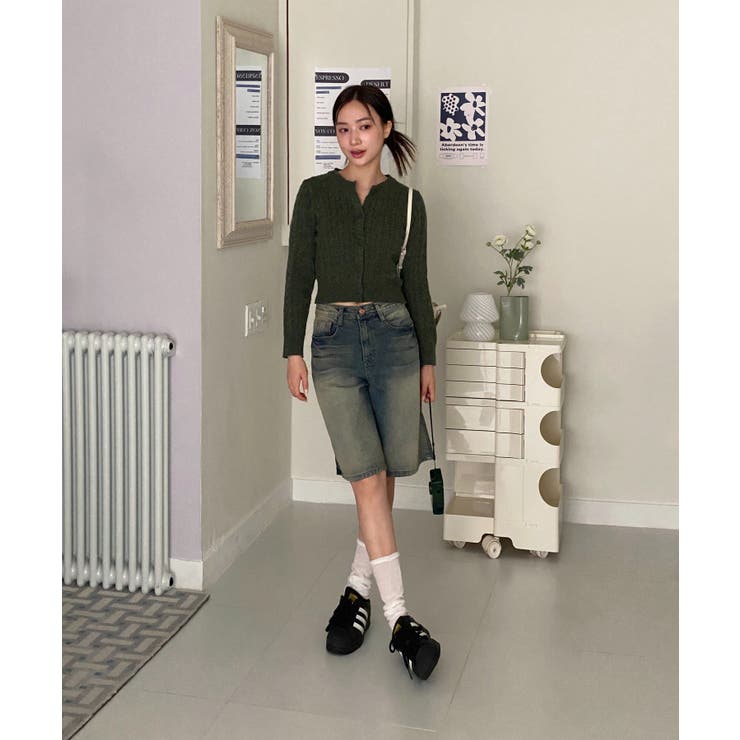 ケーブル編みニットカーディガン/2023 FW COLLECTION | by muni:r | 詳細画像36 