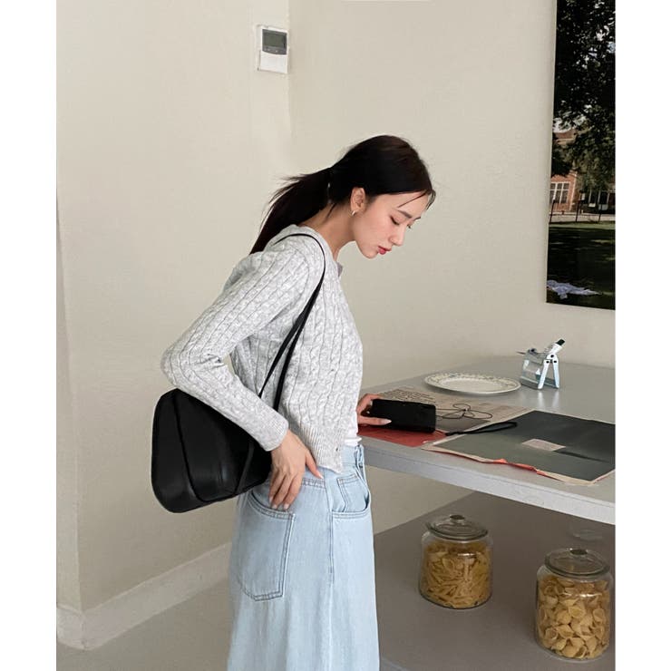 ケーブル編みニットカーディガン/2023 FW COLLECTION | by muni:r | 詳細画像39 