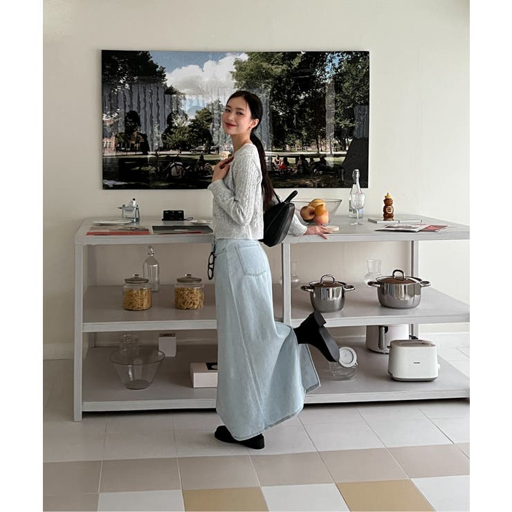 ケーブル編みニットカーディガン/2023 FW COLLECTION | by muni:r | 詳細画像44 