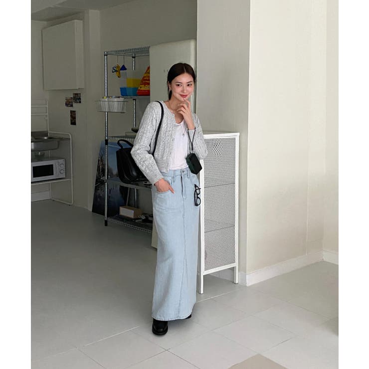 ケーブル編みニットカーディガン/2023 FW COLLECTION | by muni:r | 詳細画像48 