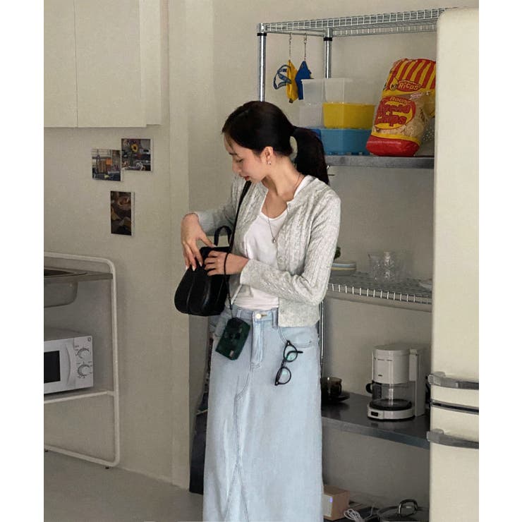 ケーブル編みニットカーディガン/2023 FW COLLECTION | by muni:r | 詳細画像51 