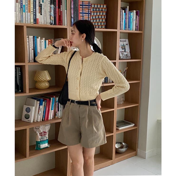 ケーブル編みニットカーディガン/2023 FW COLLECTION | by muni:r | 詳細画像63 