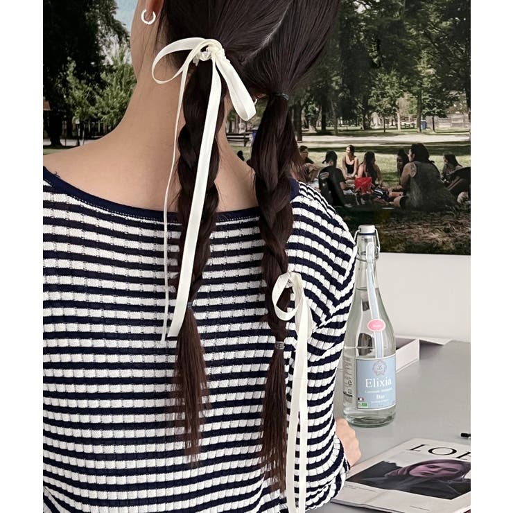 ポイントリボンヘアストラップ/2023 FW COLLECTION | by muni:r | 詳細画像1 